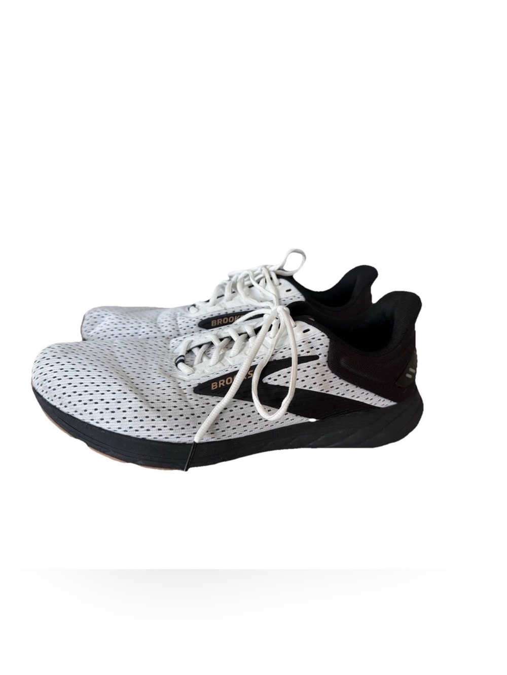 Brooks Running Shoes Men’s Size 13 Medium (D) White/Black Athletic Sneakers